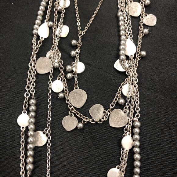 4 Premiere Designs long necklaces + 2-sided pendant - Picture 9 of 9